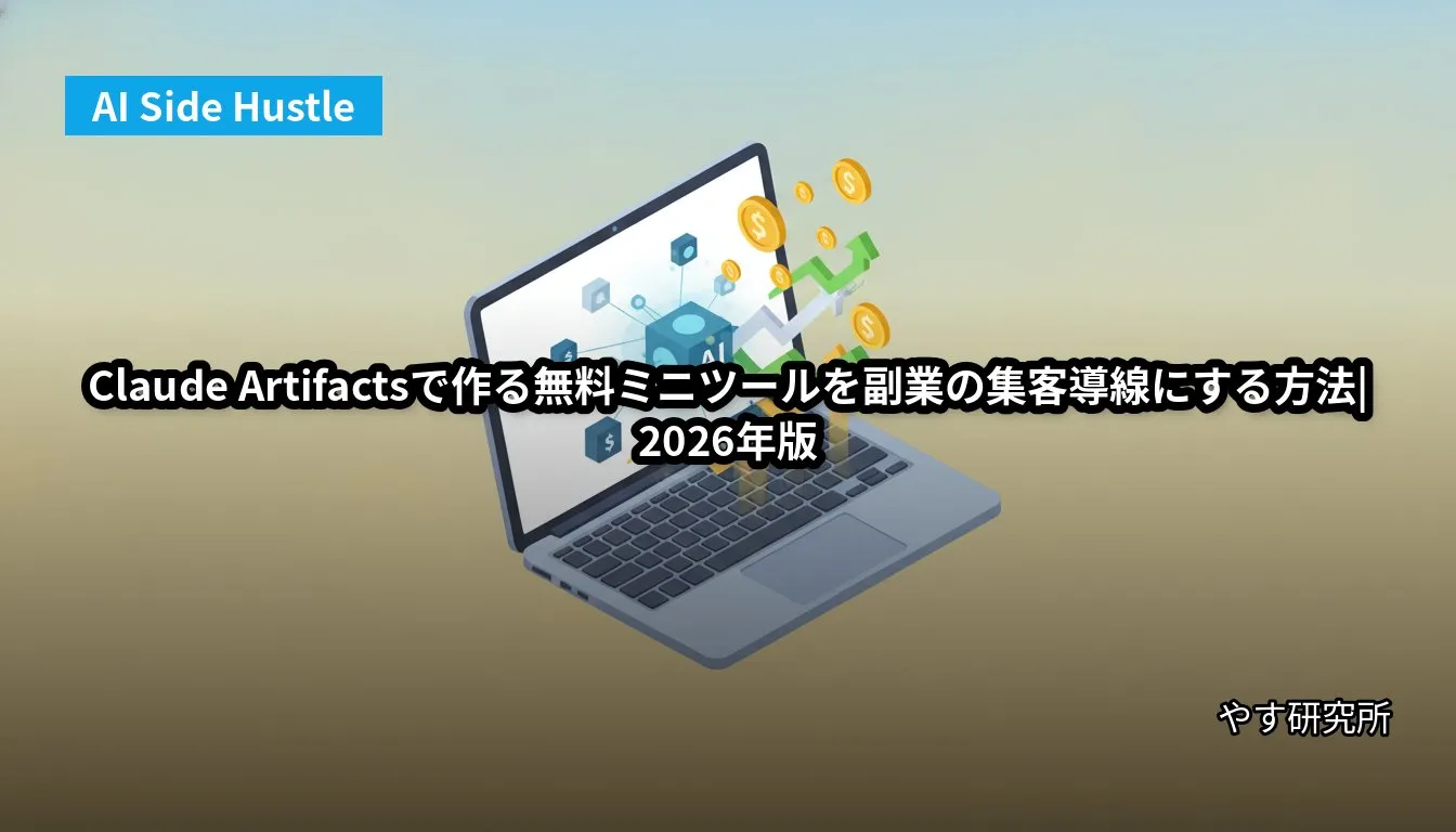 Claude Artifactsで作る無料ミニツールを副業の集客導線にする方法|2026年版