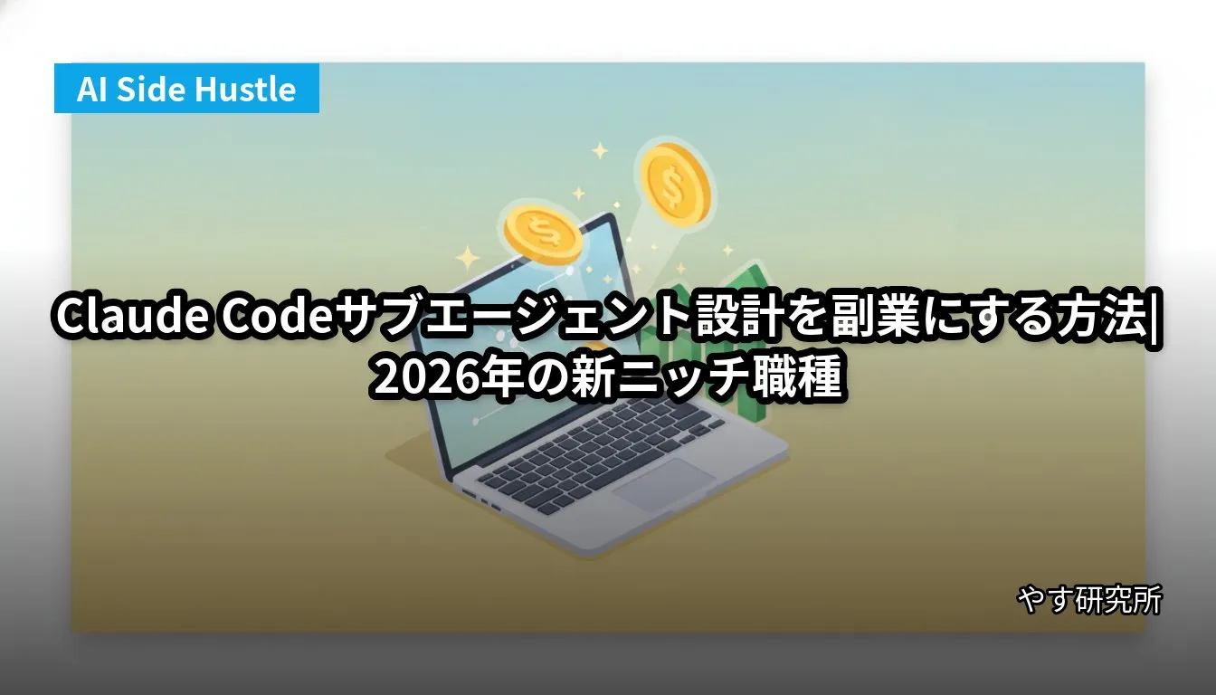 Claude Codeサブエージェント設計を副業にする方法|2026年の新ニッチ職種