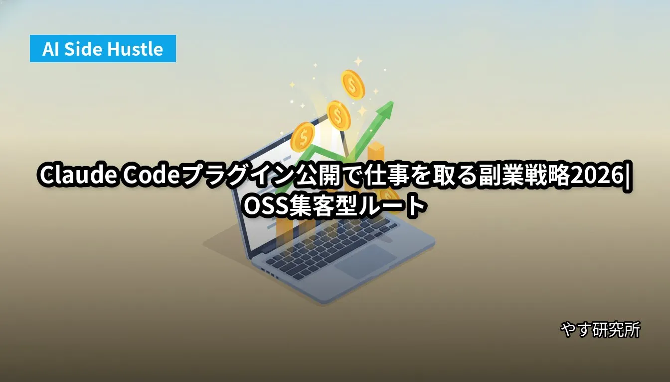 Claude Codeプラグイン公開で仕事を取る副業戦略2026|OSS集客型ルート
